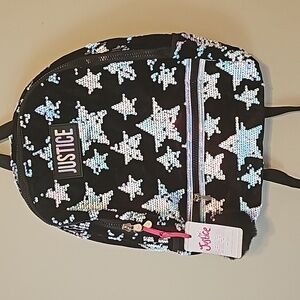 Justice Girls 17" Laptop Backpack‎ , Black Sequin